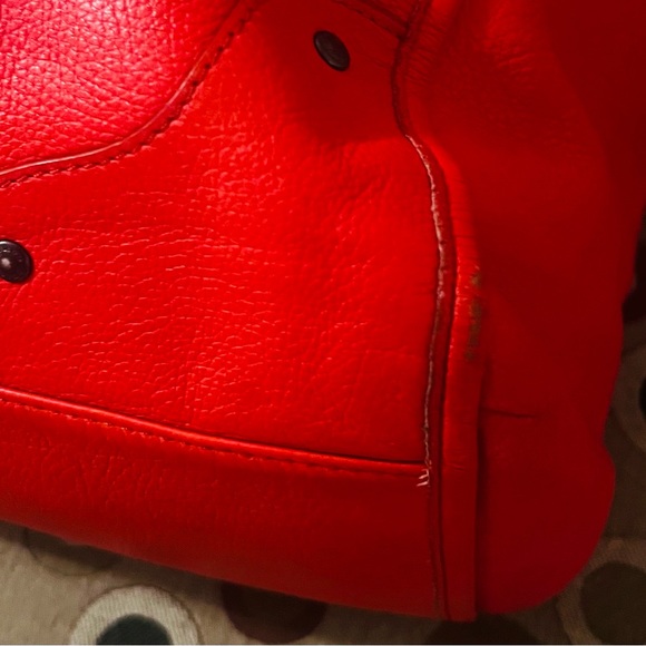 COACH Orange F34039 MICKIE Satchel/Tote W/ Matching Large Zip Around Wallet - Picture 15 of 15